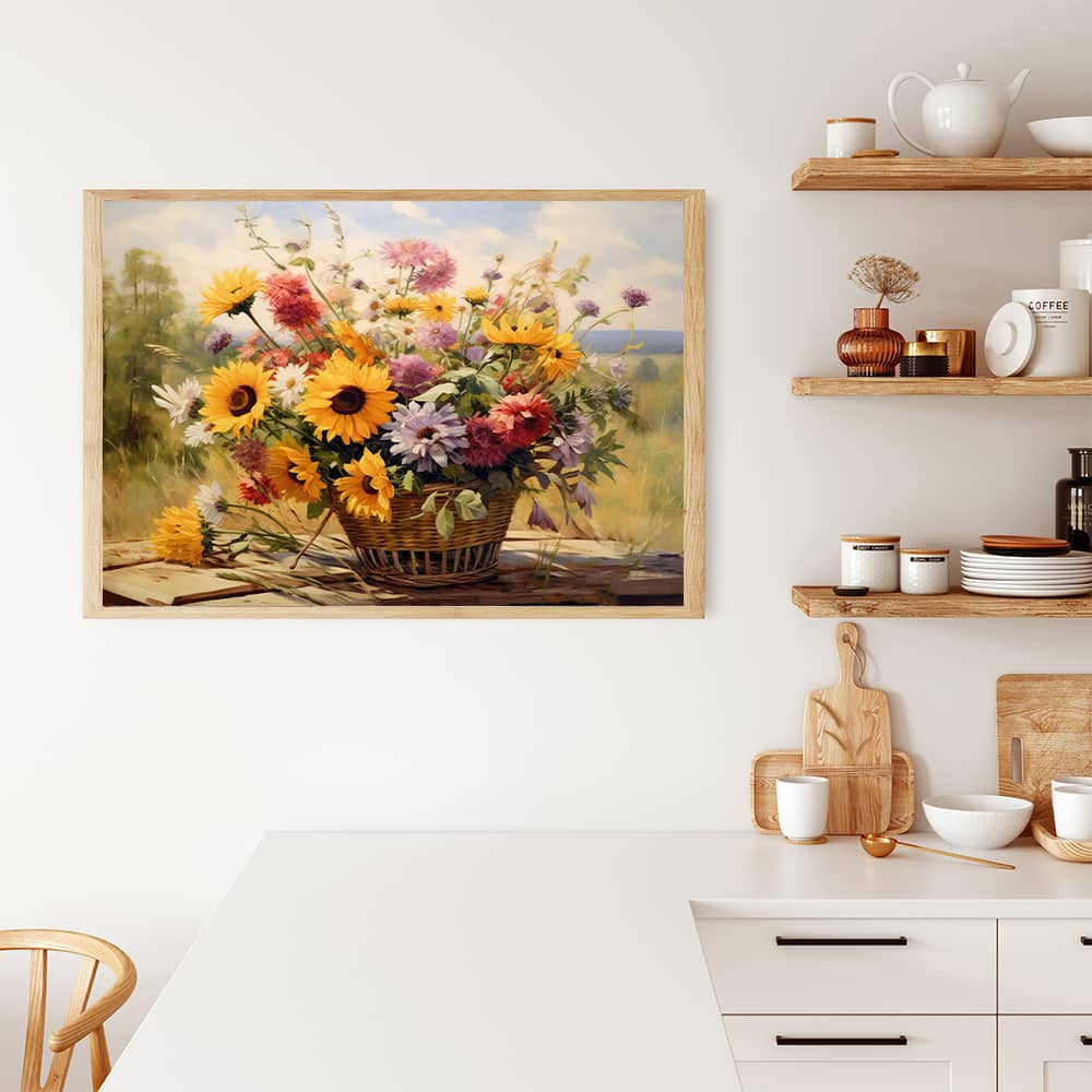 Wild flowers on table - Paint by Numbers