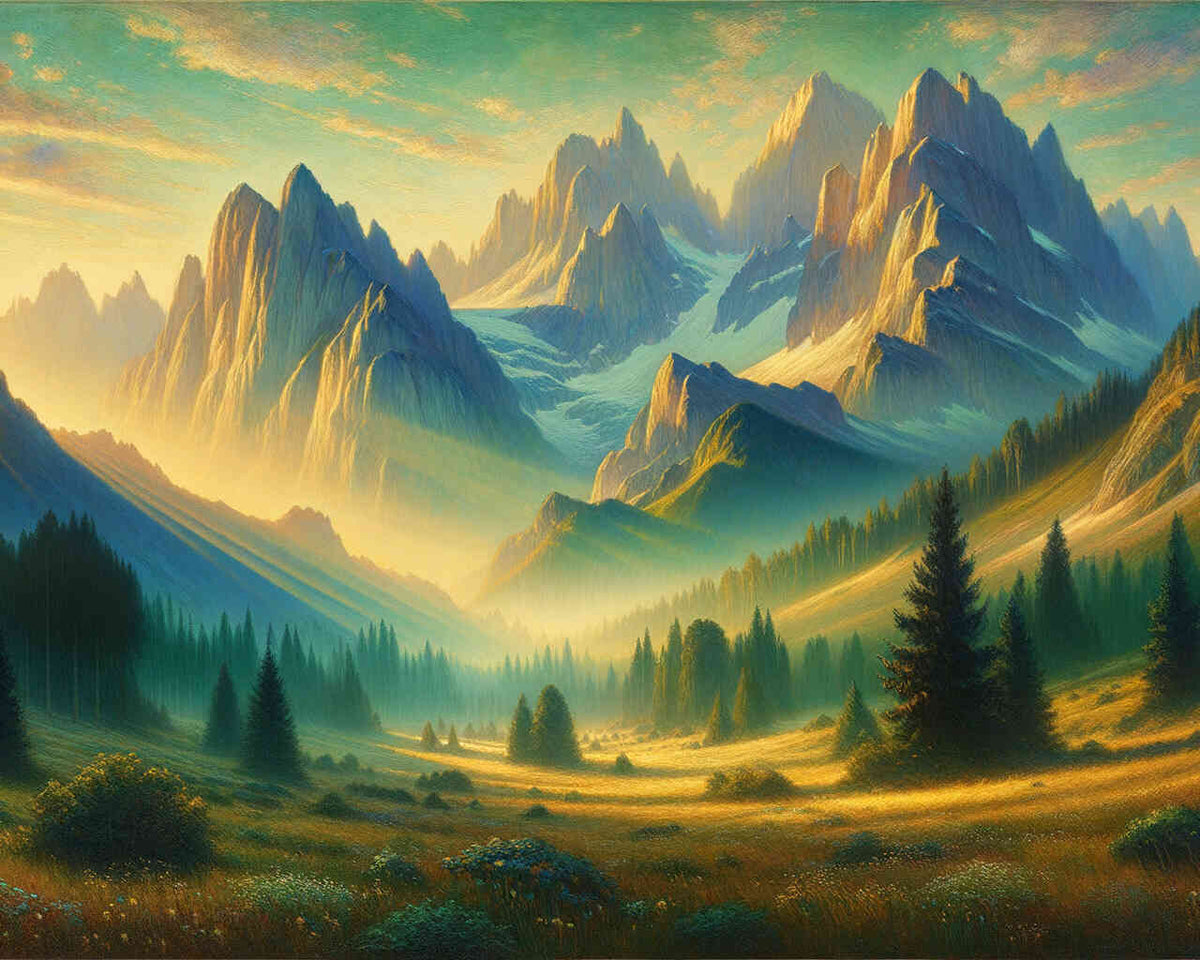 Mountains - Paint by Numbers