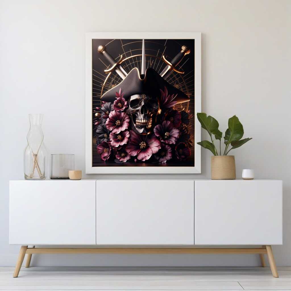 Paint by Numbers Skull Pirate DIY Paint by Numbers