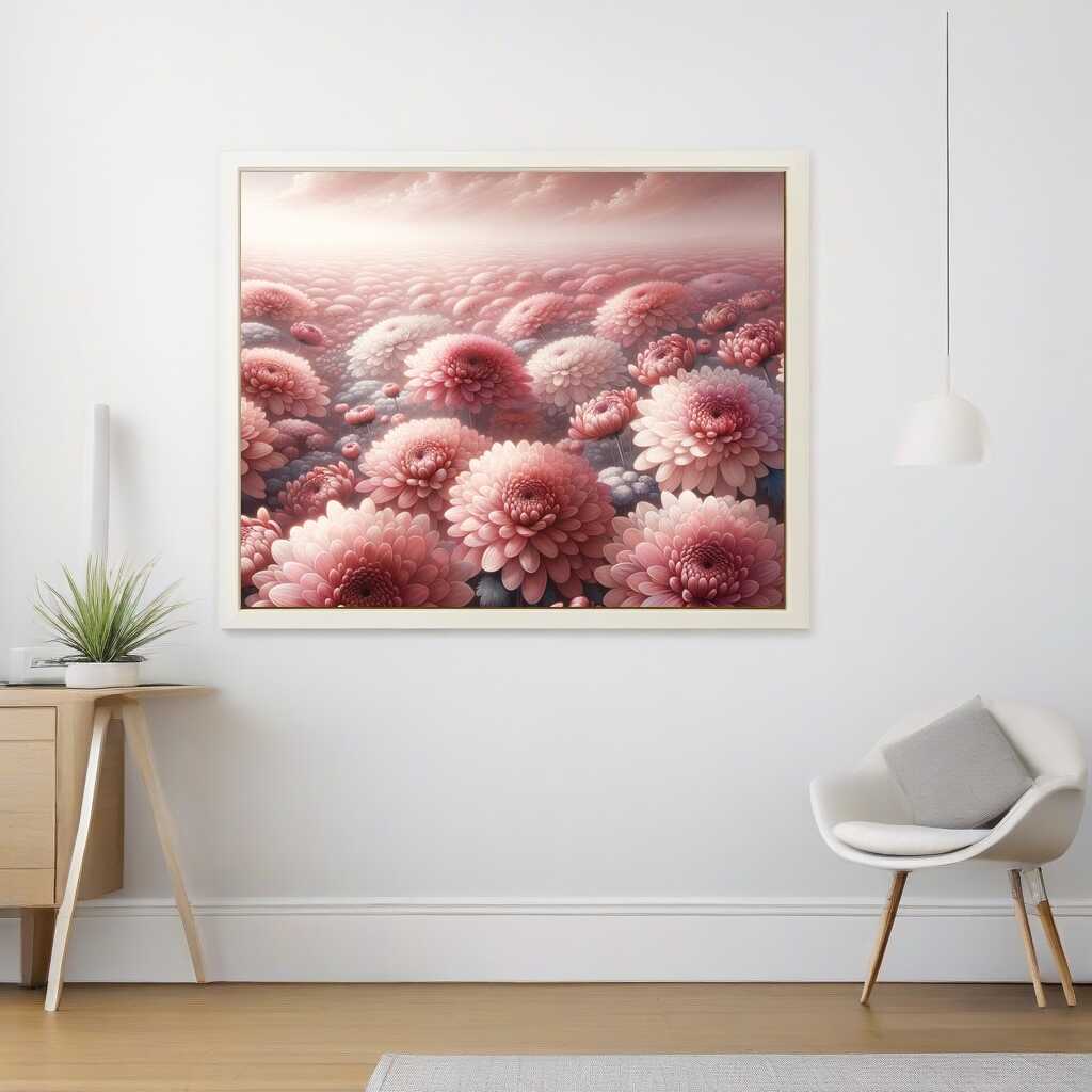 Paint by Numbers - Pink Chrysanthemums