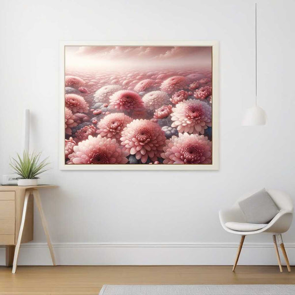 Paint by Numbers - Pink Chrysanthemums