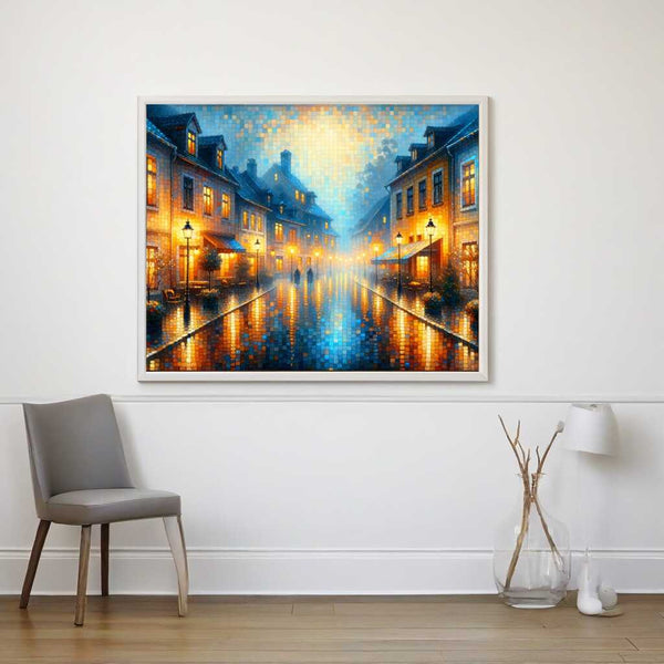 Paint by Numbers - Small rainy city