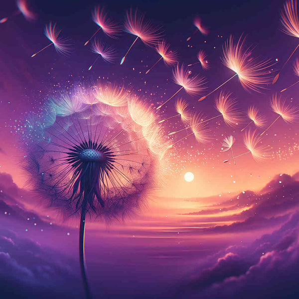 Paint by Numbers - Dandelion Purple Sky