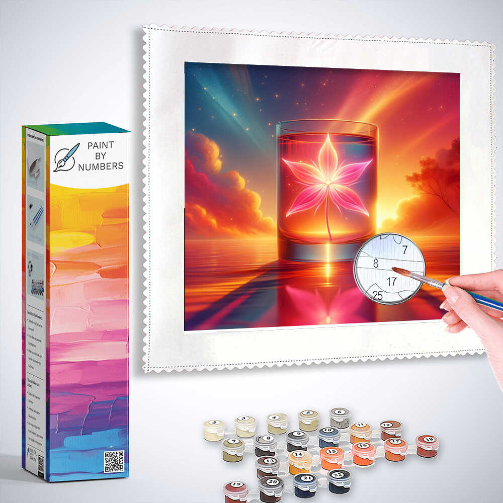 Paint by Numbers - Pink starfish
