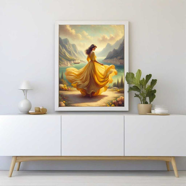 Paint by Numbers - Woman in yellow dress