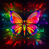 AB Diamond Painting - Schmetterling Bunt Frontal - gedruckt in Ultra-HD - AB Diamond, Neu eingetroffen, Quadratisch, Schmetterling, Tiere