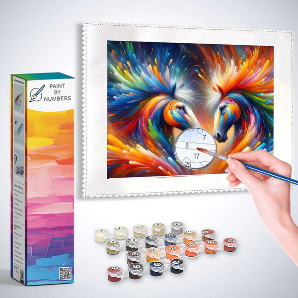 Paint by Numbers - Colorful horses
