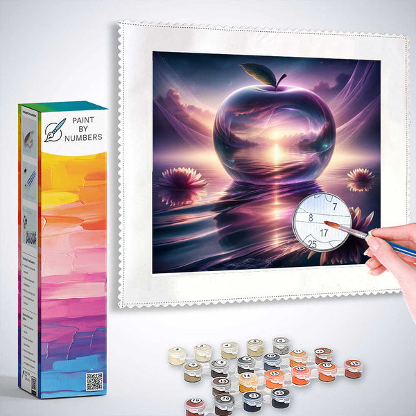 Paint by Numbers - Glass Apple Roses in the Sea