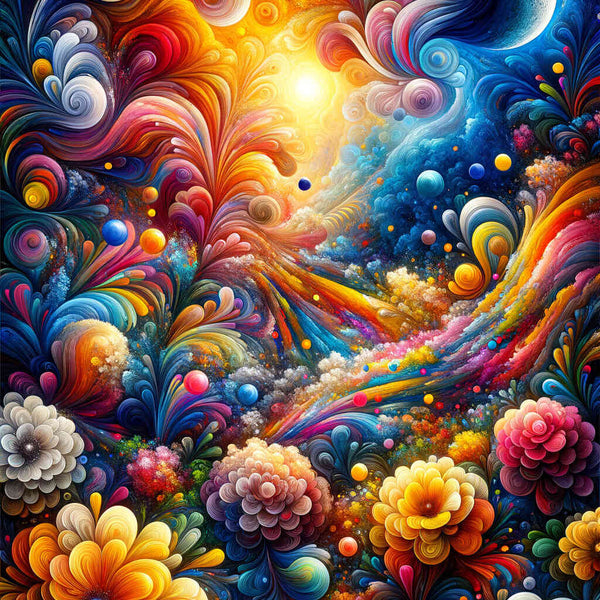 Paint by Numbers - Flower Umult Abstract