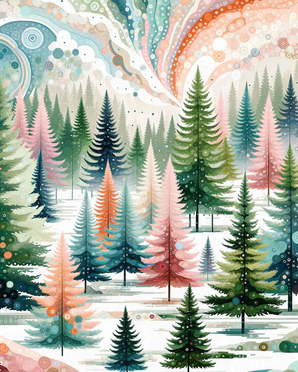 Paint by Numbers - Nine Fir Tree