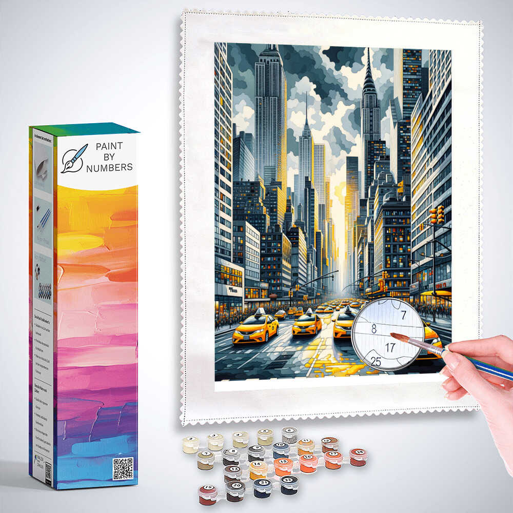 Cars, city - Paint by Numbers