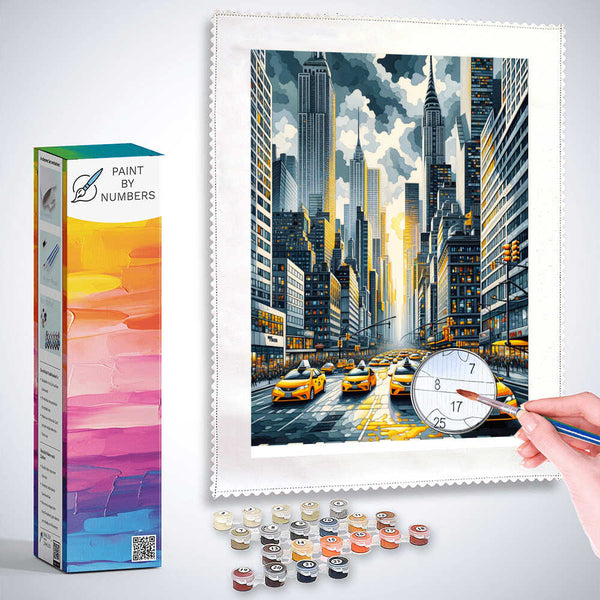 Cars, city - Paint by Numbers
