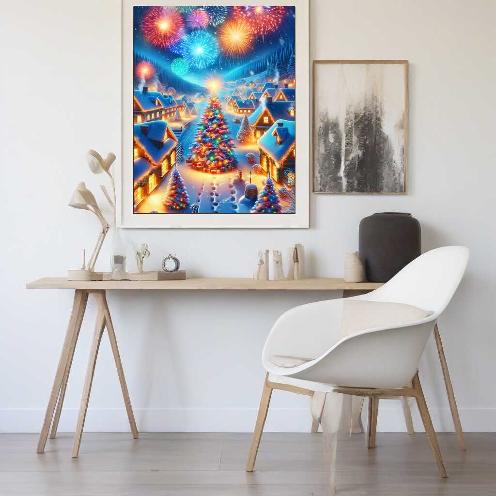 Paint by Numbers - New Year's Eve, Winter Village