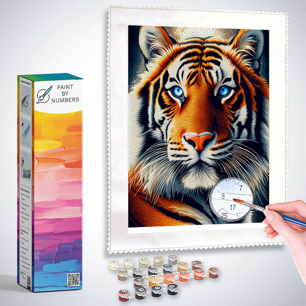 Paint by Numbers - Tiger on the lookout