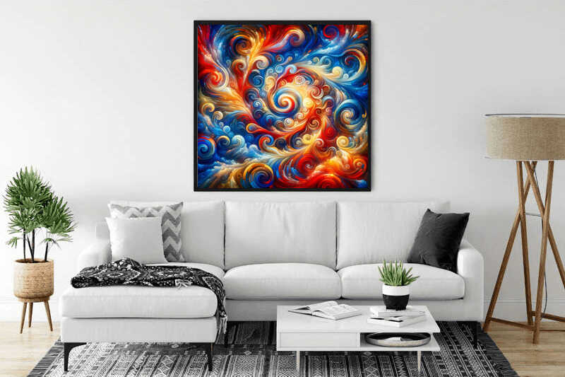 Paint by Numbers - Abstract swirl