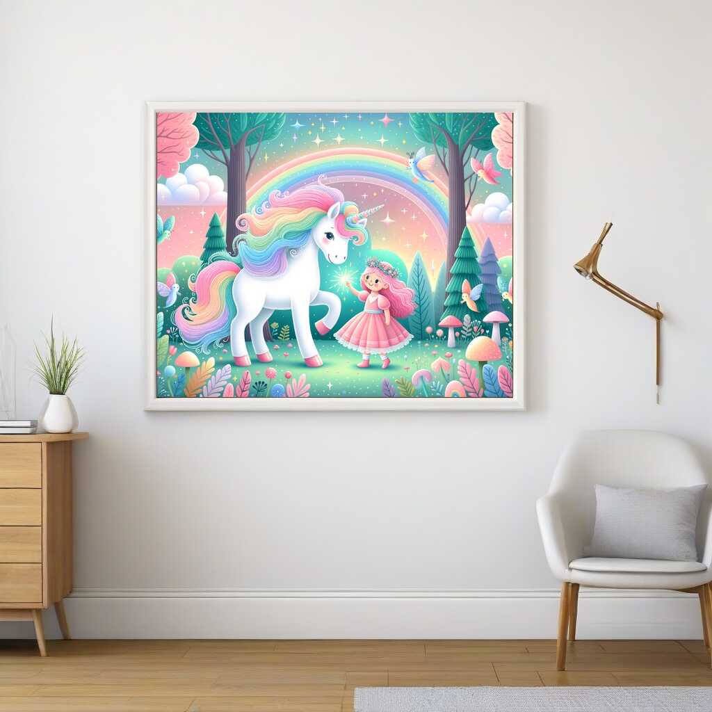 Paint by Numbers - Unicorn with Girls