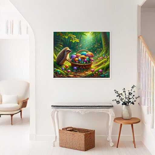 Paint by Numbers - Hedgehog finds basket