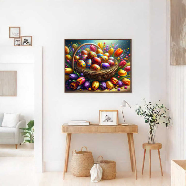Paint by Numbers - Easter nest, tulips