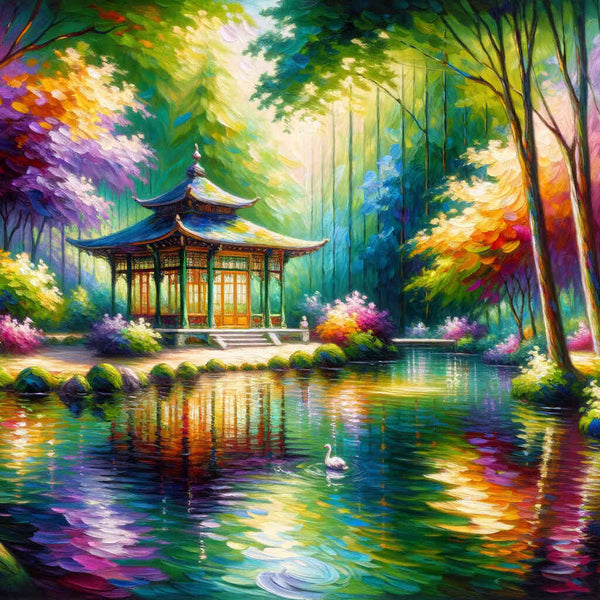 Paint by Numbers - Pavilion in the forest