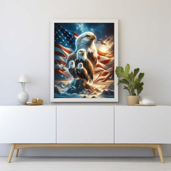 Paint by Numbers - Eagle family