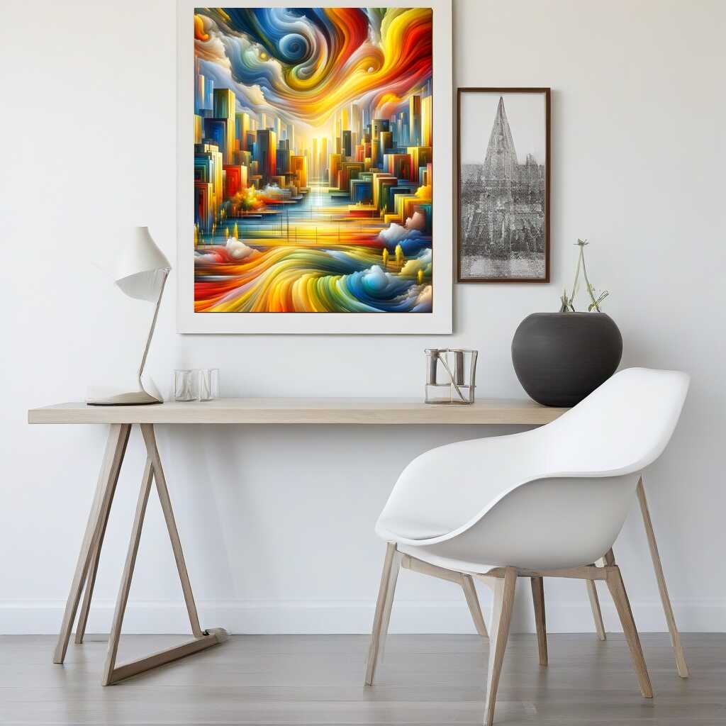 Paint by Numbers - Slate Abstract City