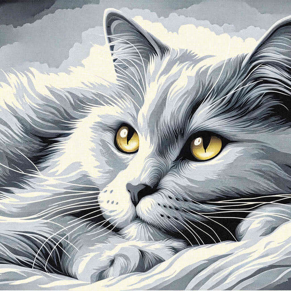 Paint by Numbers - Chilling Cat