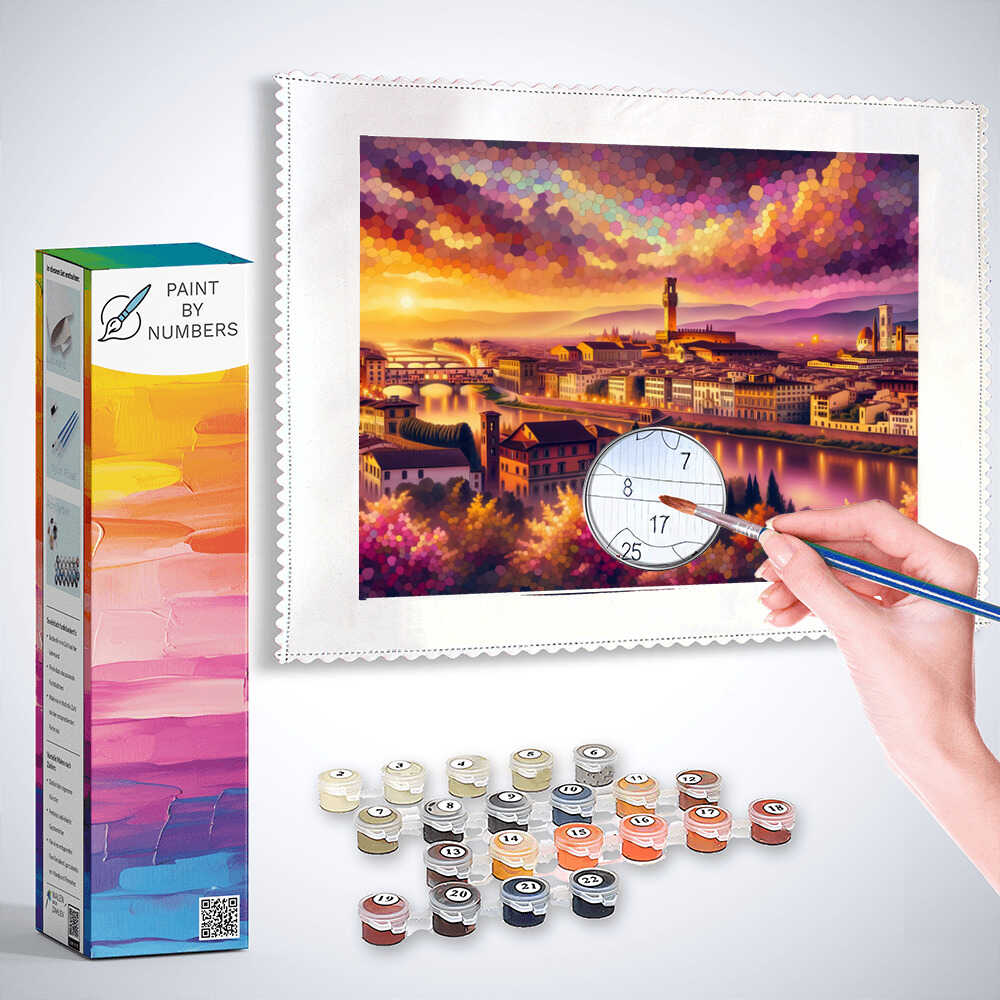 Florence, sunset - Paint by Numbers