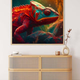 AB Diamond Painting - Chamäleon Stolz - gedruckt in Ultra-HD - AB Diamond, Chamäleon, Neu eingetroffen, Quadratisch, Tiere