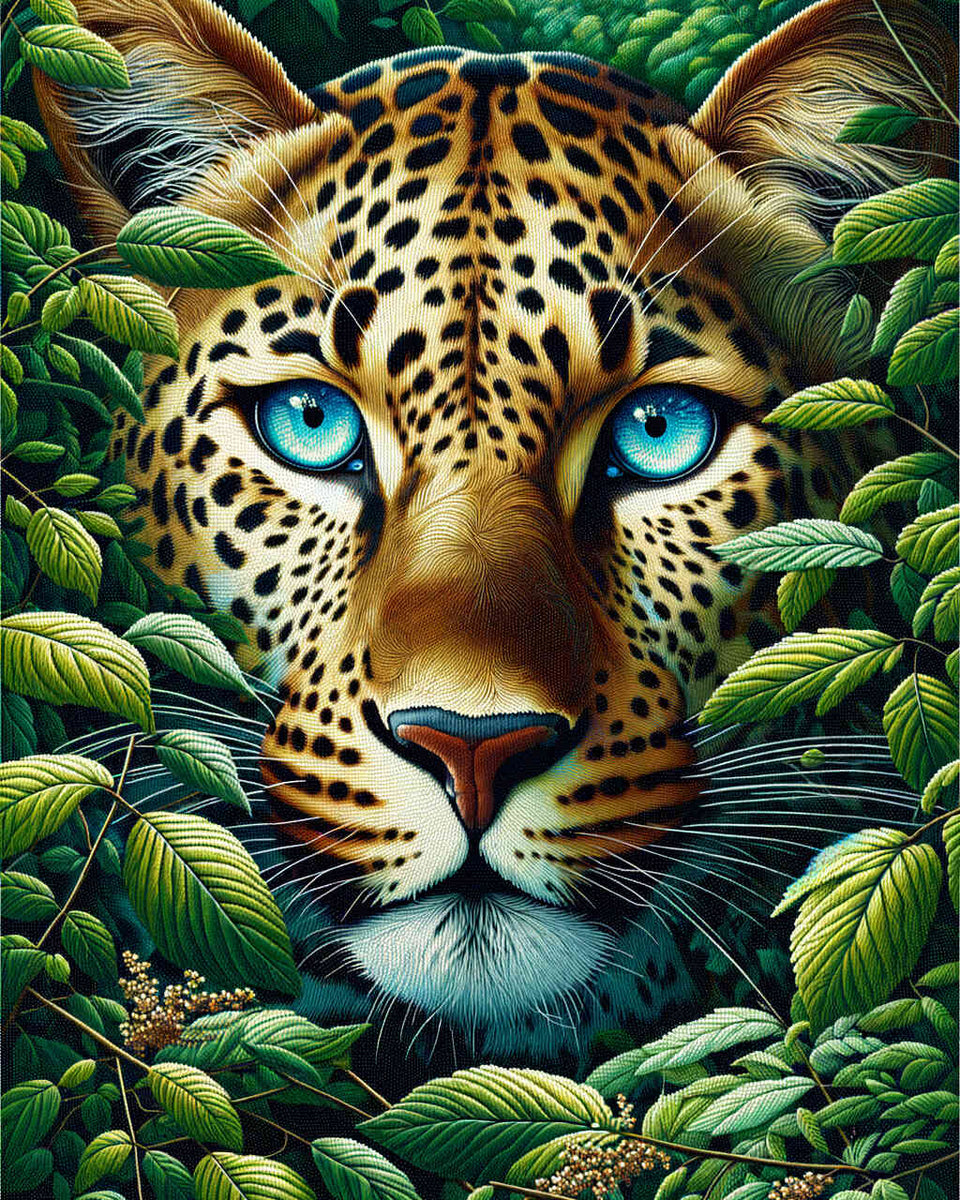 Paint by Numbers - Satisfied Leopard