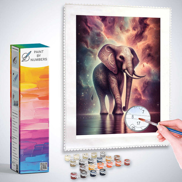 Paint by Numbers - Pattern Elephant