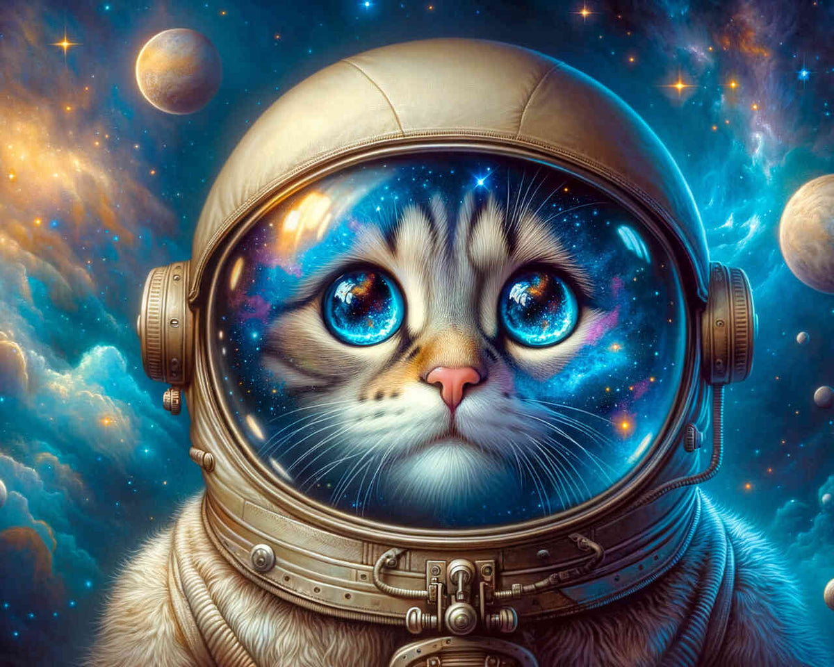 Paint by Numbers - Space Cat