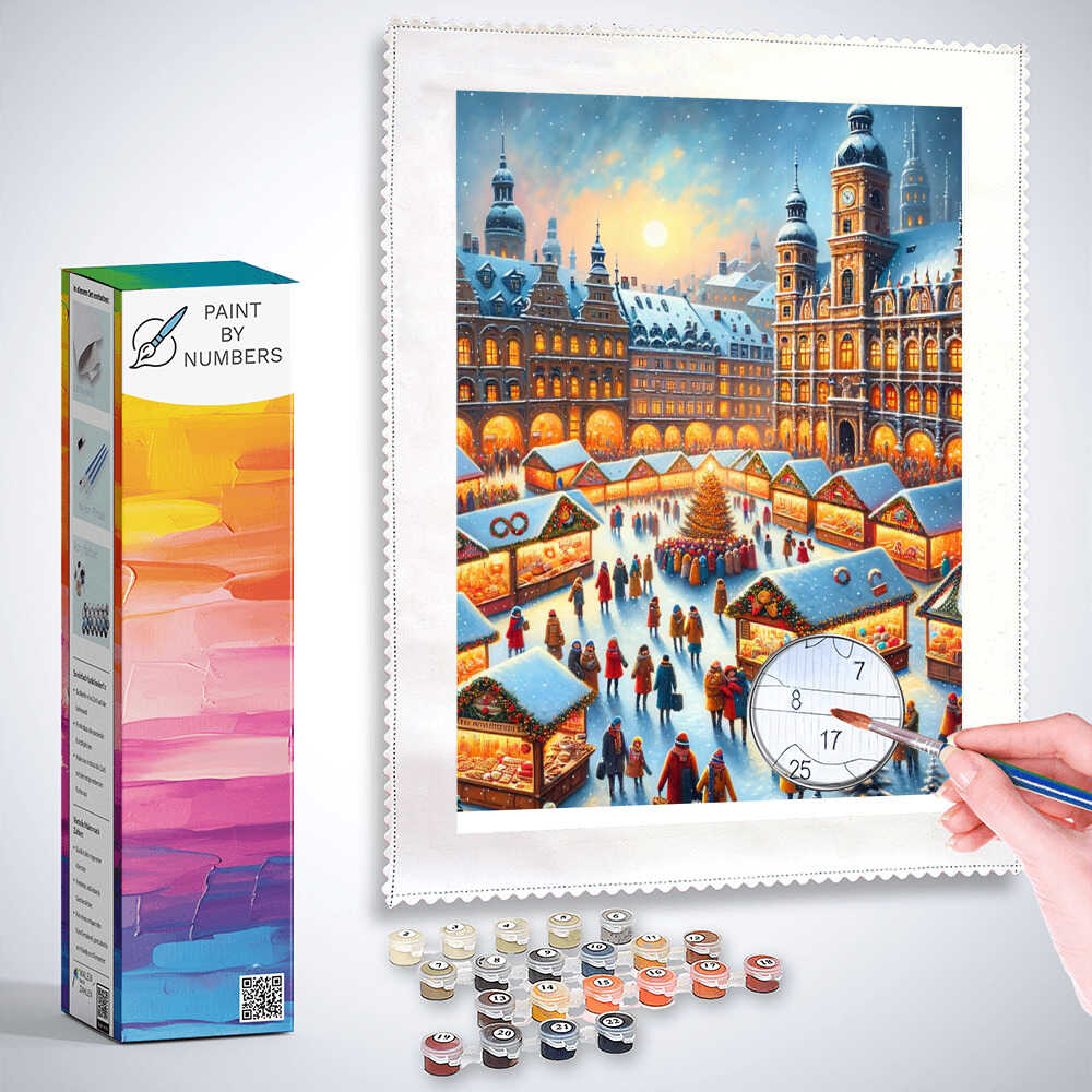 Christmas market - Paint by Numbers