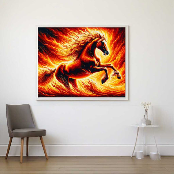 Horse, flames - Paint by Numbers