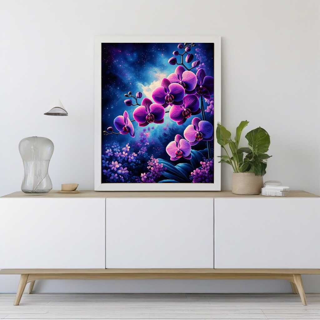 Paint by Numbers - Purple Pink Orchid