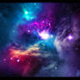 Diamond Painting - Galactic Wonder Paint by Numbers Kit featuring a vibrant cosmic scene with colorful nebulas and stars.