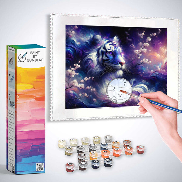 Paint by Numbers - Purple Tiger