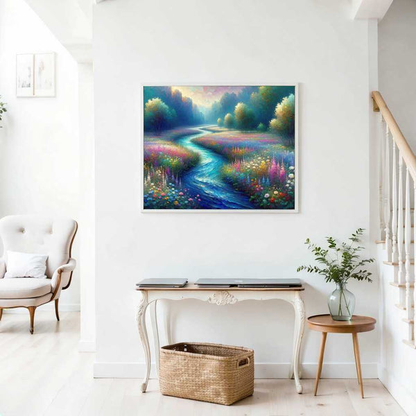 Wild river, flowers - Paint by Numbers