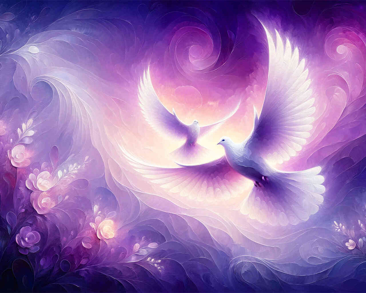 Paint by Numbers - Pigeon Duo