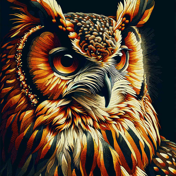 Paint by Numbers - Owl Looks Stubborn