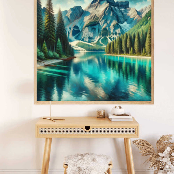 Paint by Numbers - Turquoise mountain lake