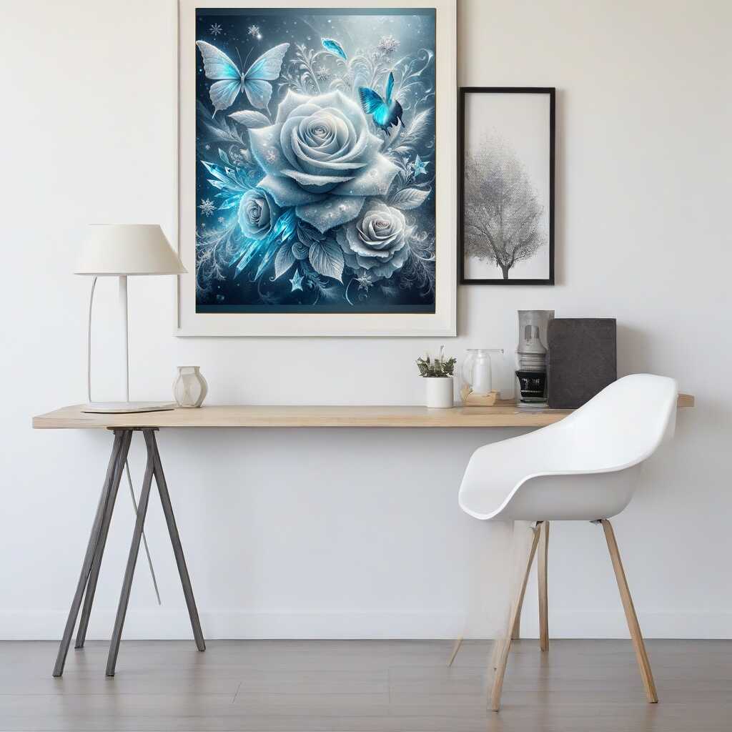 Paint by Numbers - Ice Roses