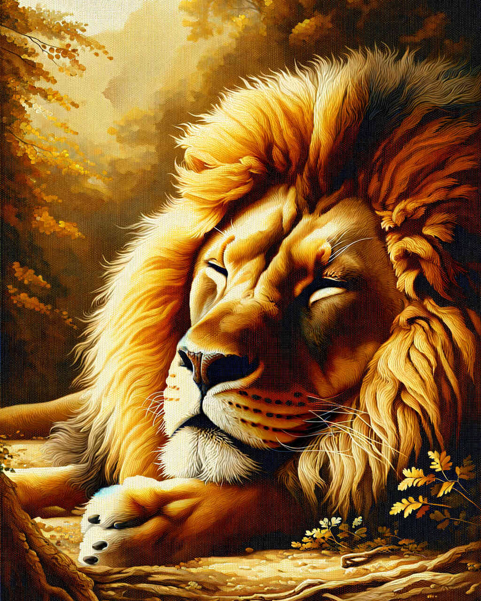Paint by Numbers - Hidden lion