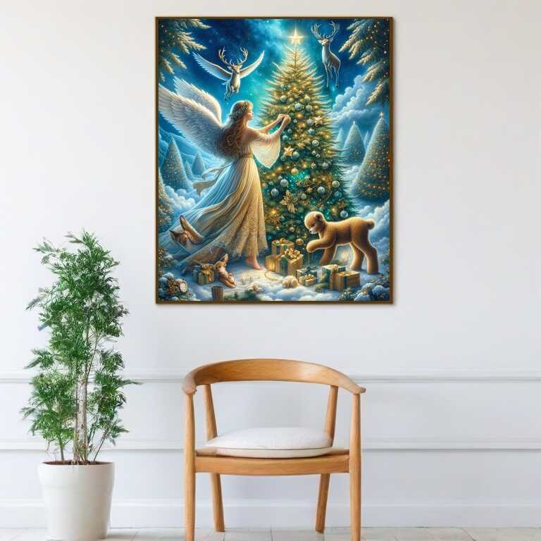 Paint by Numbers - Angel Decorations Christmas Tree