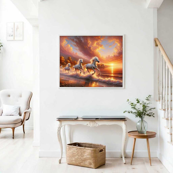 Paint by Numbers - White Horse Sunset
