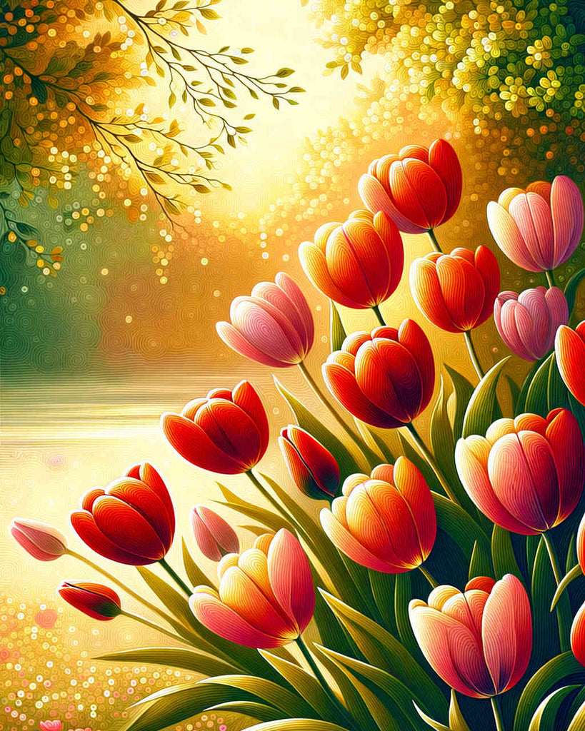 Paint by Numbers - Tulips Harmonious