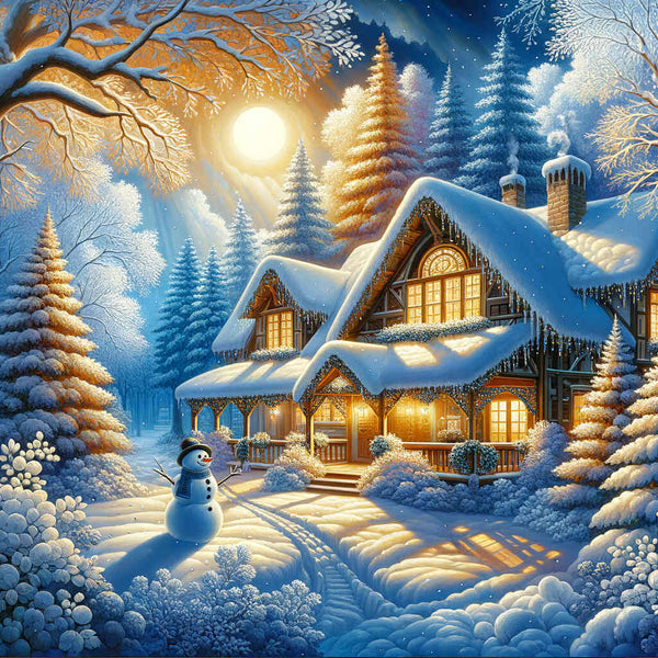 Villa in the fairy tale forest - Paint by Numbers