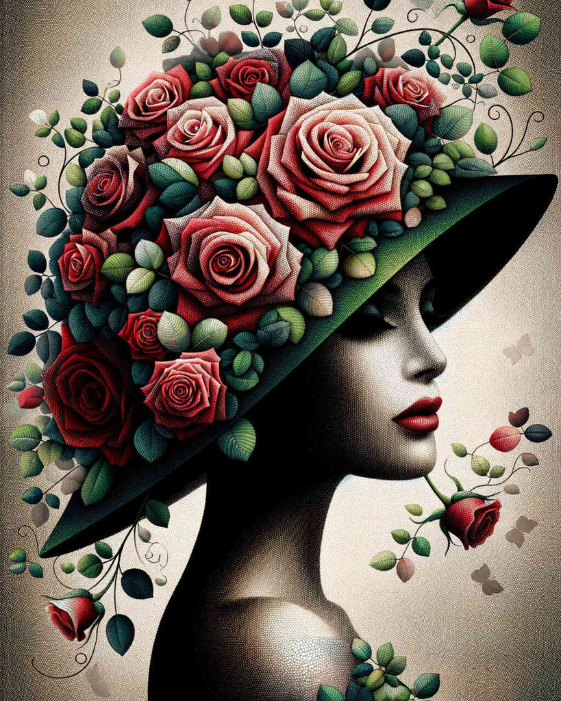 Paint by Numbers - Rose Hat