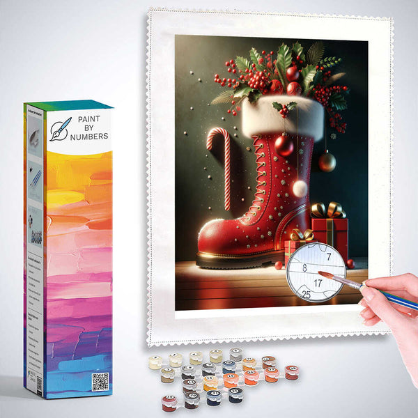 Paint by Numbers - Santa Claus boots
