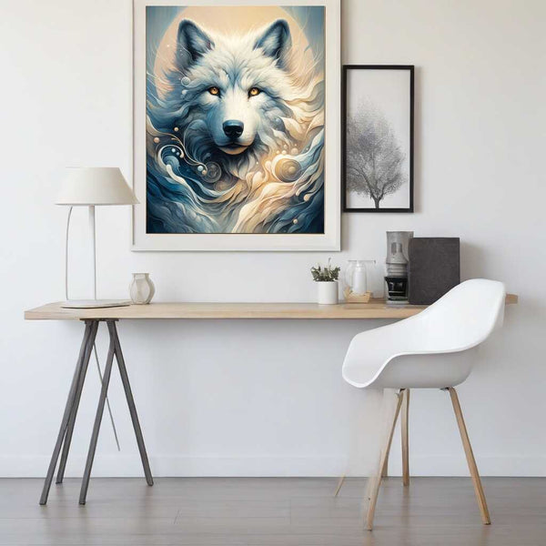 Paint by Numbers - White Wolf Portrait