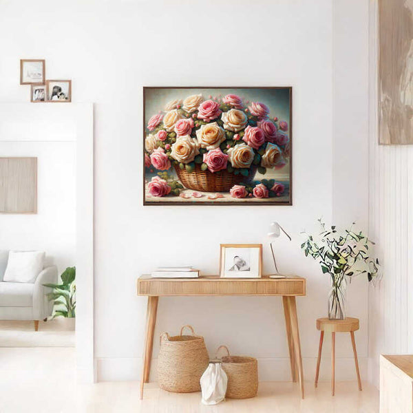 Paint by Numbers - A basket of roses